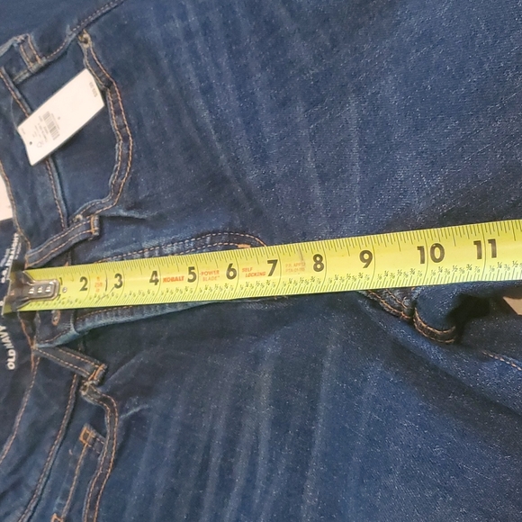 O.G. STRAIGHT ANKLE HIGHRISE SZ 0 MED BLUE JEANS NWT SECRET SLIM POCKETS - Picture 6 of 8